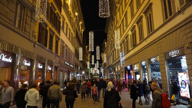 Florence Italy Via dei Calzaiuoli