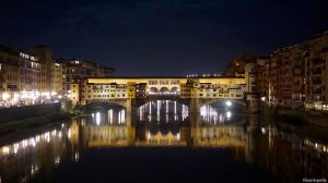 Florence Italy Ponte Vecchio Night