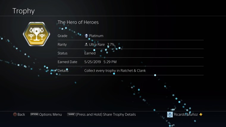 Platinum Trophy #15: Ratchet and Clank PS4