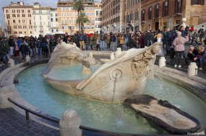 Rome Italy Barcaccia Fountain