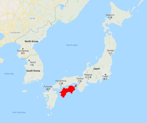 Shikoku Map