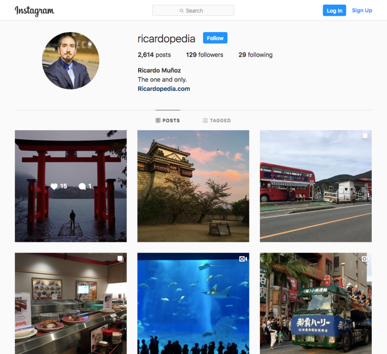 Ricardopedia Instagram Profile