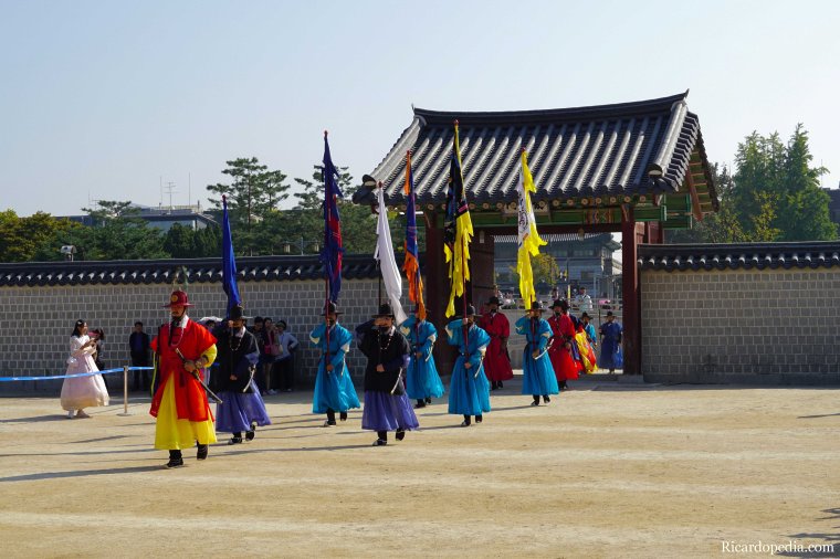 Seoul Korea Gyeongbokgung Guard Changing