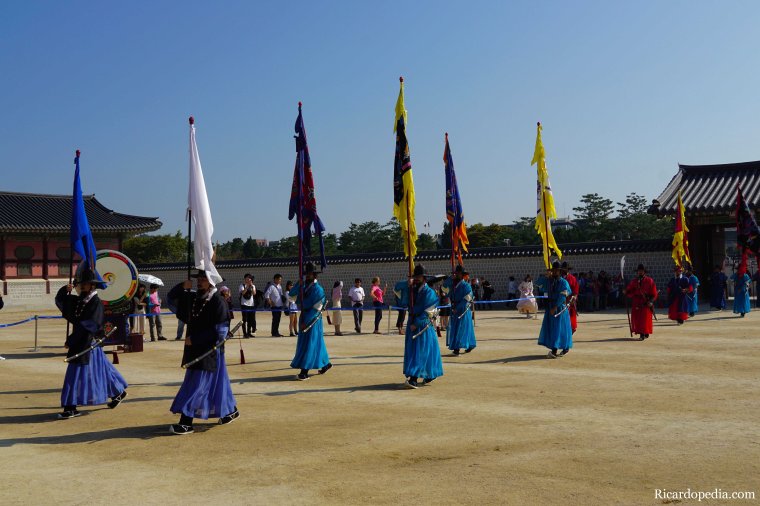 Seoul Korea Gyeongbokgung Guard Changing