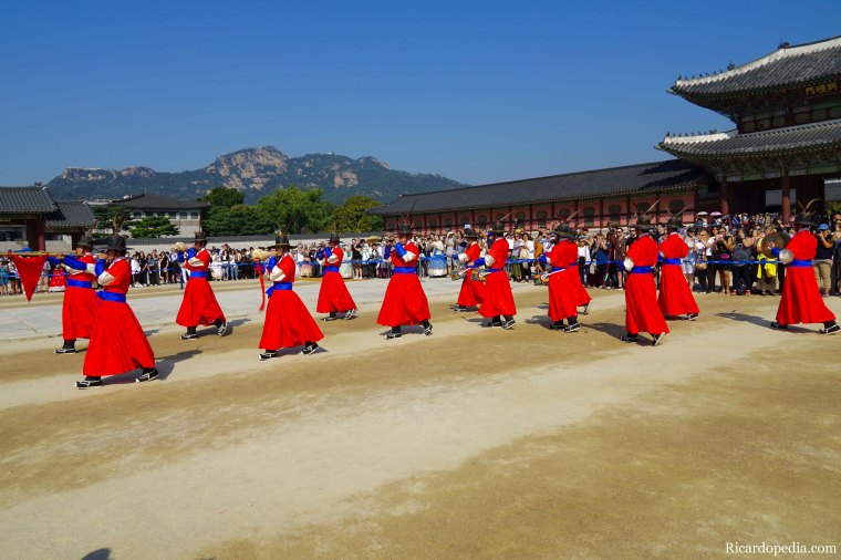 Seoul Korea Gyeongbokgung Guard Changing
