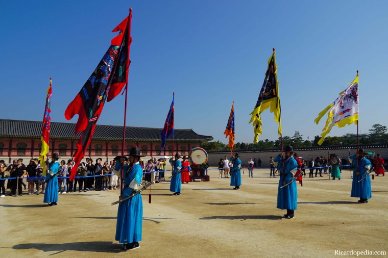 Seoul Korea Gyeongbokgung Guard Changing