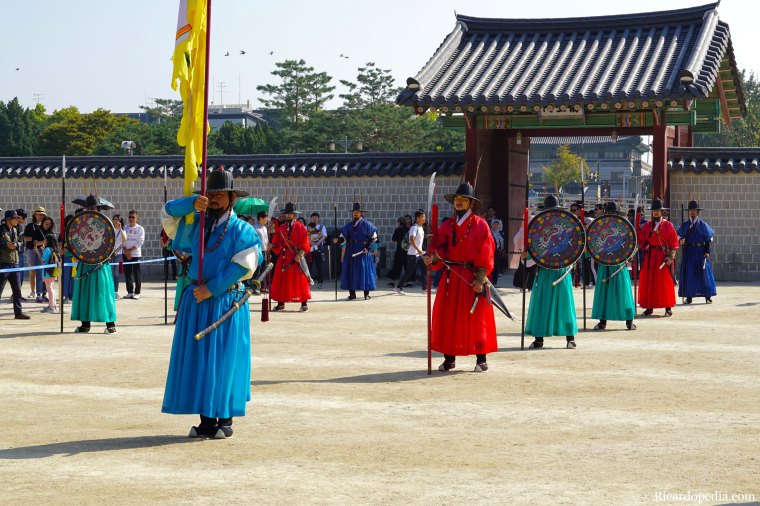 Seoul Korea Gyeongbokgung Guard Changing