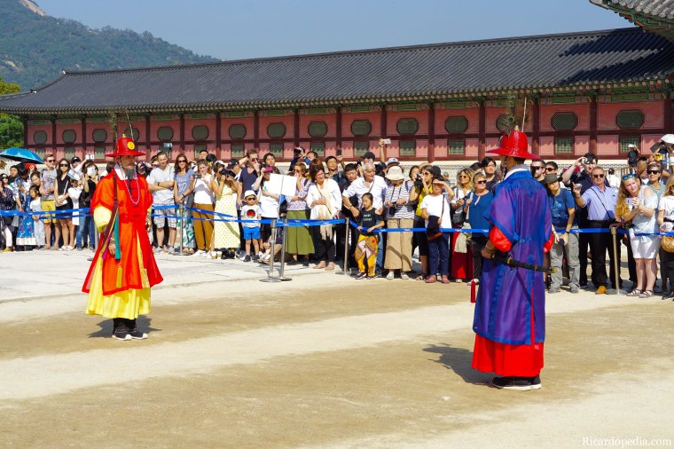 Seoul Korea Gyeongbokgung Guard Changing