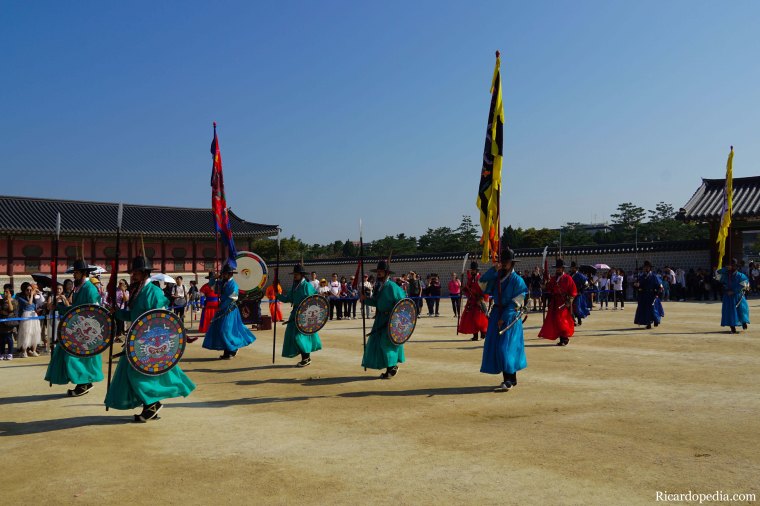 Seoul Korea Gyeongbokgung Guard Changing