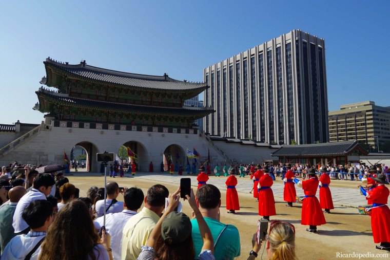 Seoul Korea Gyeongbokgung Guard Changing