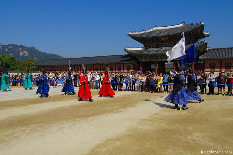 Seoul Korea Gyeongbokgung Guard Changing