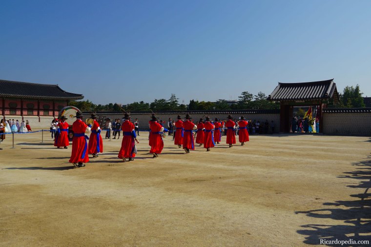 Seoul Korea Gyeongbokgung Guard Changing