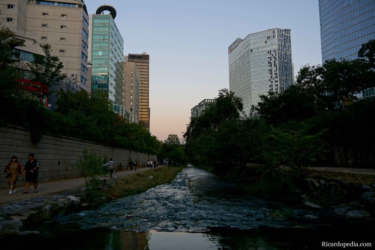 Korea Seoul Cheonggyecheon Stream