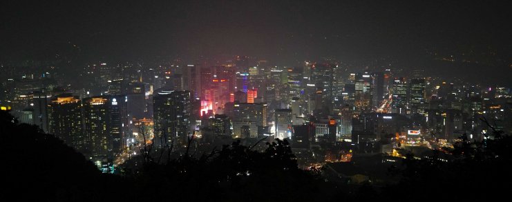Korea Seoul Tower Night