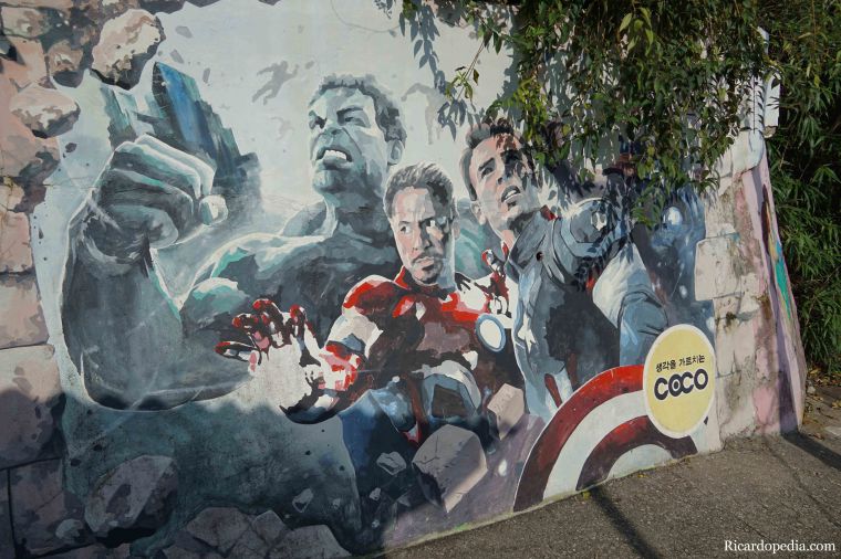 Jeonju Korea Jaman Mural Village