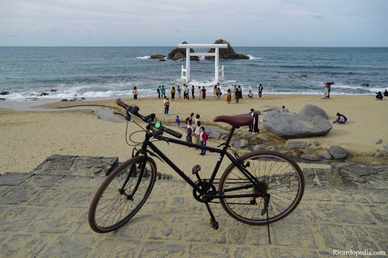 Japan Itoshima Wedded Rocks Futamigaura