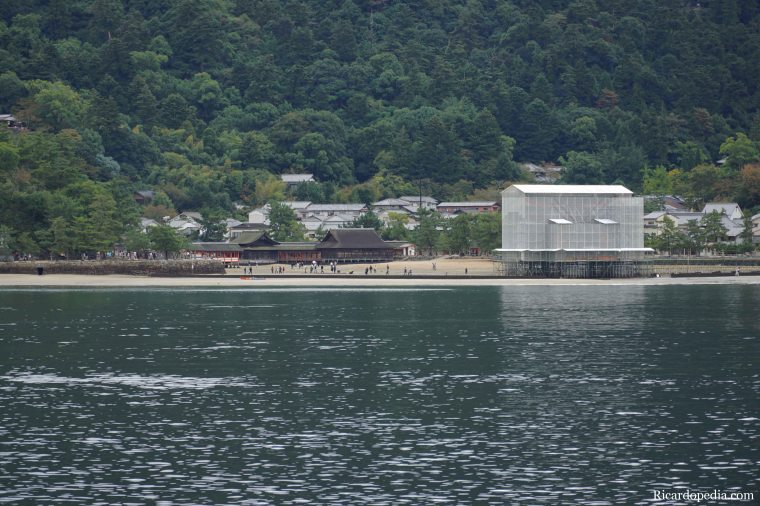 Japan Miyajima Leaving Ferry