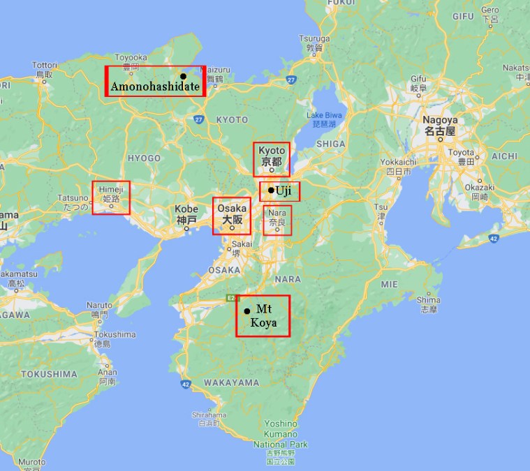 Japan Kansai Map Locales