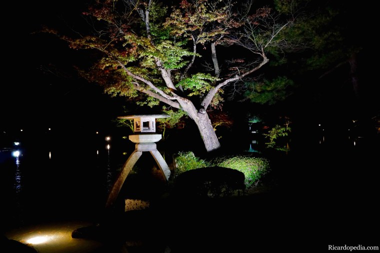 Japan Kanazawa Kenrokuen Garden Night
