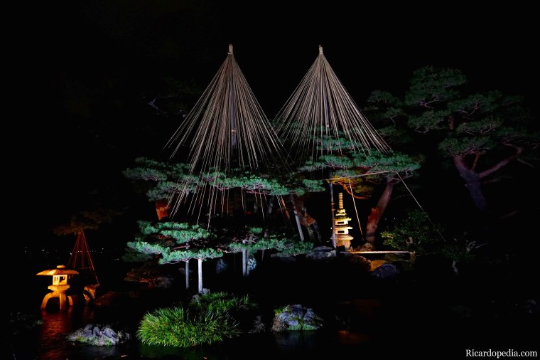 Japan Kanazawa Kenrokuen Garden Night