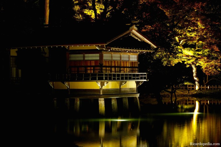 Japan Kanazawa Kenrokuen Garden Night